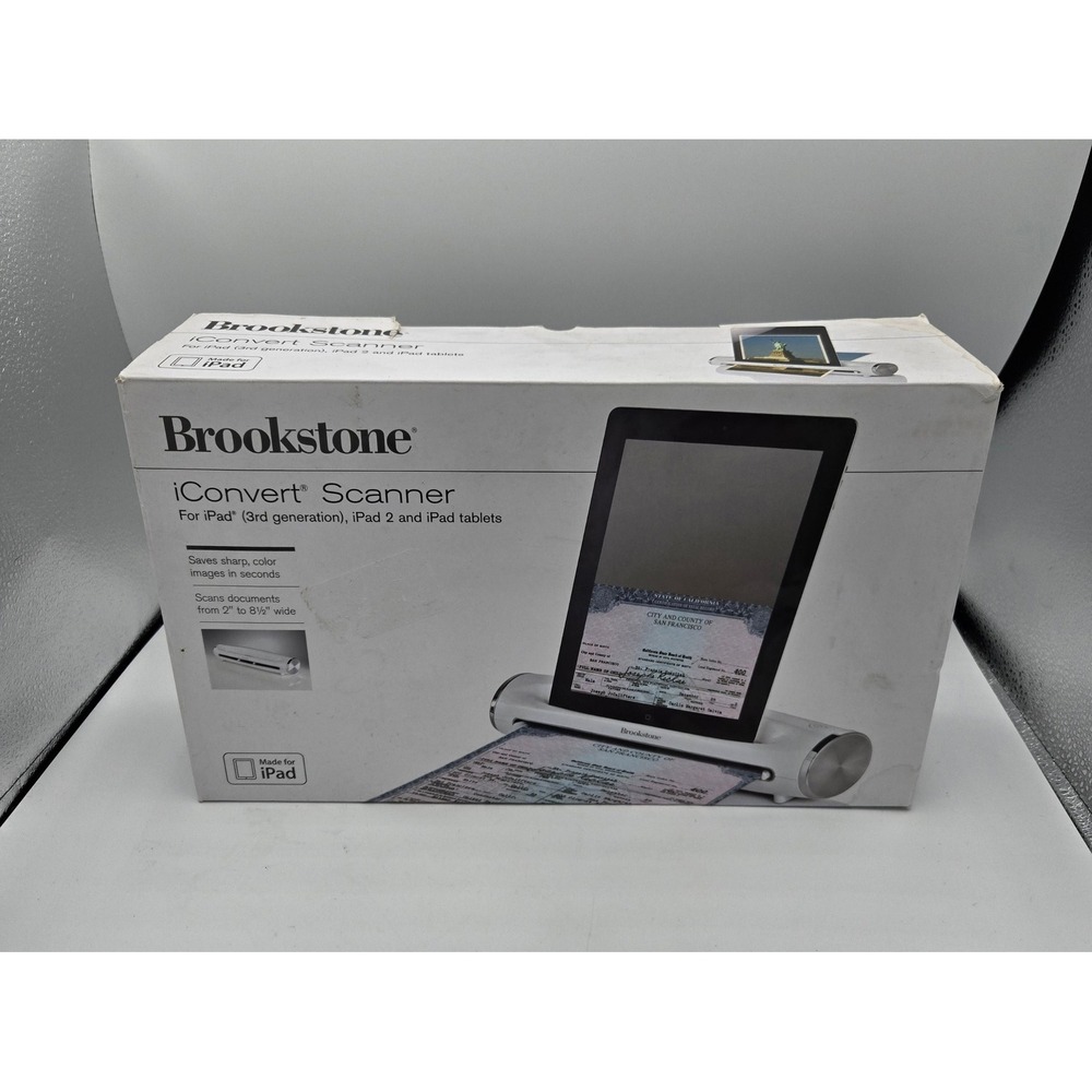 Brookstone‎ iConvert Scanner for iPad 2nd 3rd Generation Tablet